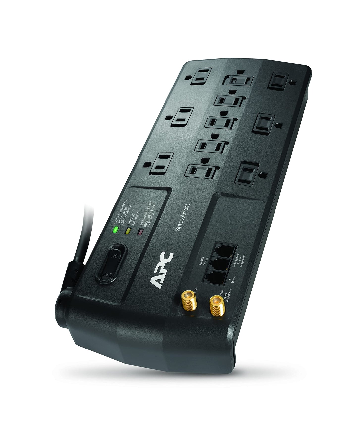 Apc Pe66Dp Essential Surgearrest 6 Outlet 6 Foot Cord Compatible With Dual Pack 120V