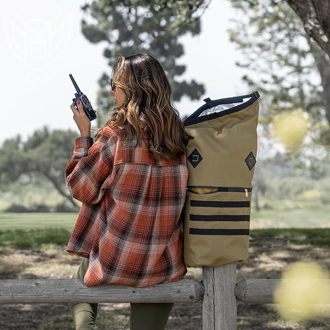 ~ AQUA RT Dry Bag~ Water-Proof Faraday Dry Bag for Laptops, Tablets, and Mid-Size Electronics ~ Tracking/Hacking Defense ~ Woodland Camo