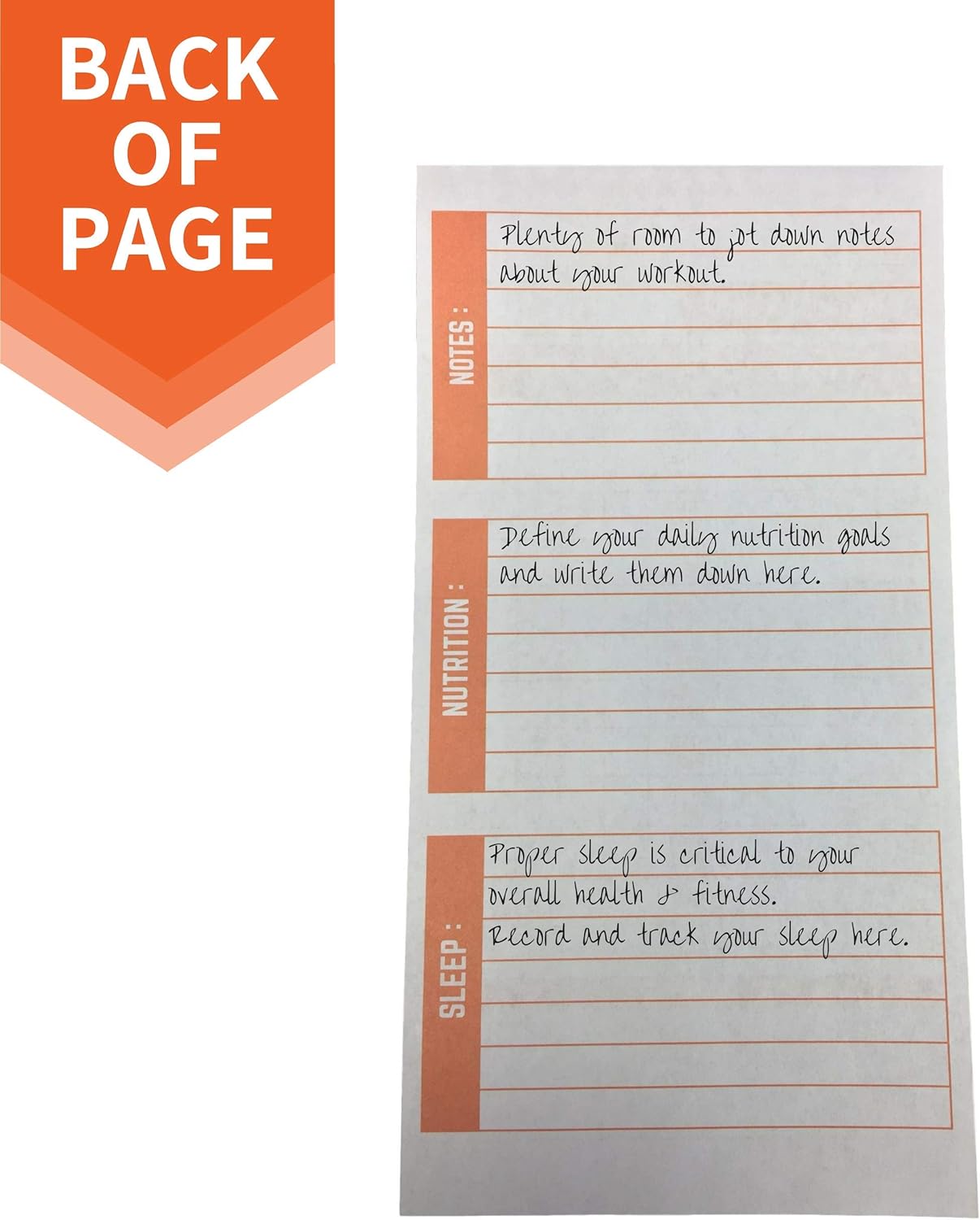 Portage Fitness & Workout Notebook - Fitness Journal, Workout Log, Exercise & Weight Training Notebook Planner, Fitness Tracker Log for Bodybuilding – 4 x 8 Inches, 140 Pages, 70 Sheets (Pack of 3)