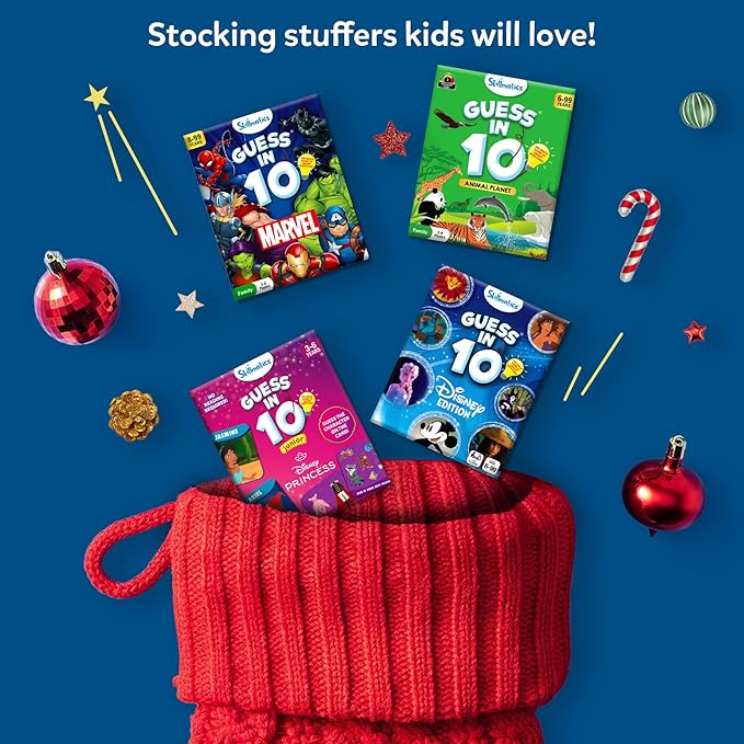 Skillmatics Guess in 10 States of America, Educational Travel Toys, Christmas Stocking Stuffers for Boys, Girls, and Kids Who Love Card Games, Geography and History, Gifts for Ages 8, 9, 10 and Up