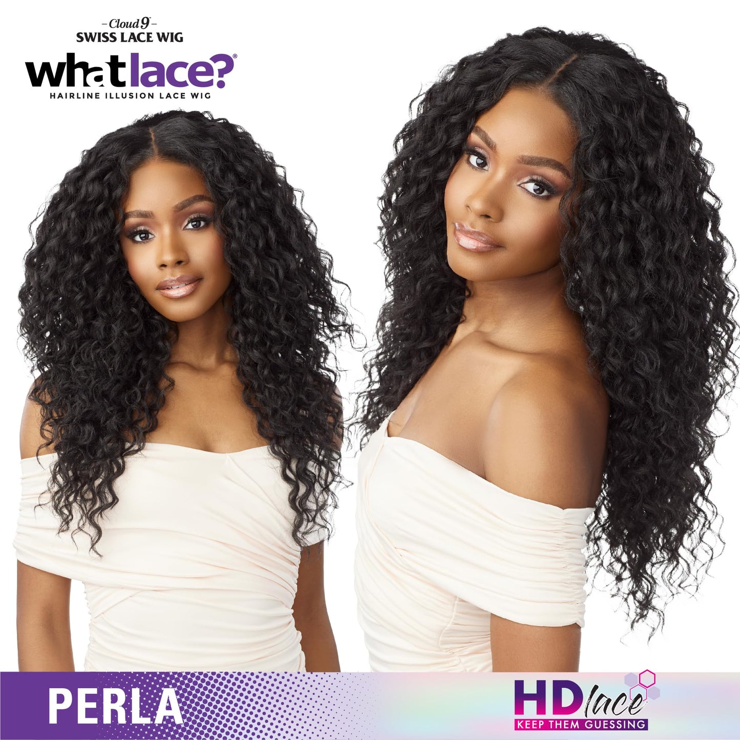 Sensationnel What Lace 13X6 Wigs - Perla Lacefrontal Hand Tied Glueless Synthetic With Natural Density Preplucked Hairline (BALA