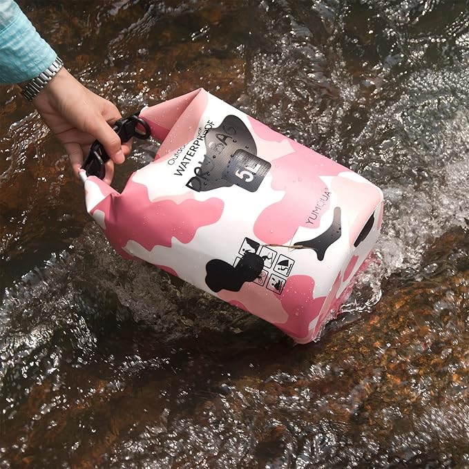 Waterproof Dry Bag Backpack 5L/10L/20L/30L/40L, Roll Top Floating Waterproof Storage Bags for Kayaking, Boating, Swimming, Hiking, Camping and Fishing