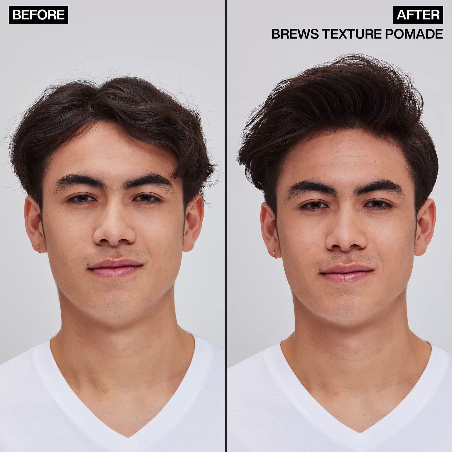 Redken Brews Texture Pomade For Men For All Hair Types - Maximum Strong Hold, Natural Matte and Low Shine Finish With No Crunch