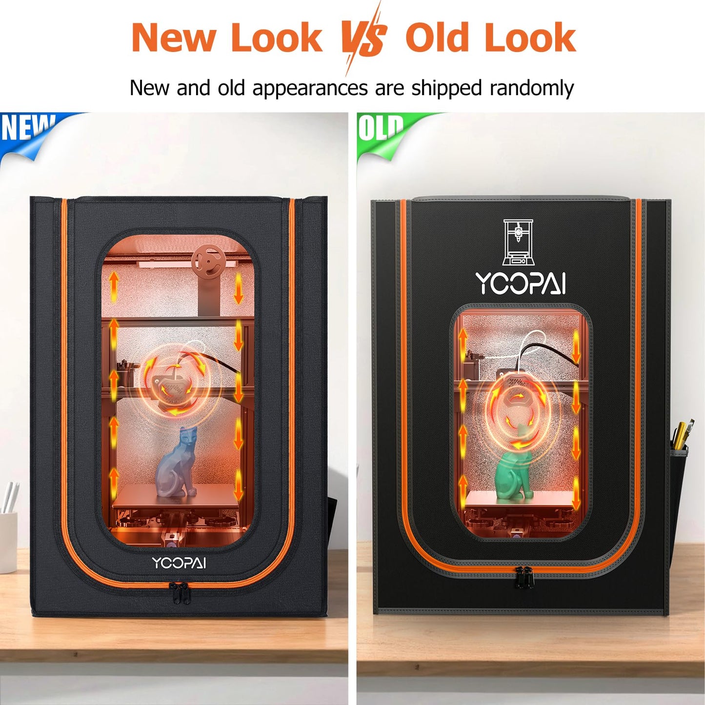 3D Printer Enclosure with LED Lighting, Fireproof Dustproof Tent Constant Temperature Protective Cover for Creality Ender 3 V3 SE/KE/Ender 3/Ender 3 Pro/Ender 3V2/Ender 3S1/Neo/Anycubic Elegoo, Medium