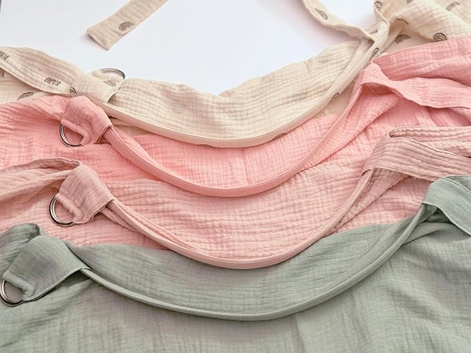 Superior Design Evergrwn Multi-use Privacy Nursing Cover Up for Breastfeeding, 100% Cotton Breathable Nursing Cover with Arch Neckline, Muslin Breastfeeding Cover, Baby Essentials (Rose Taupe)