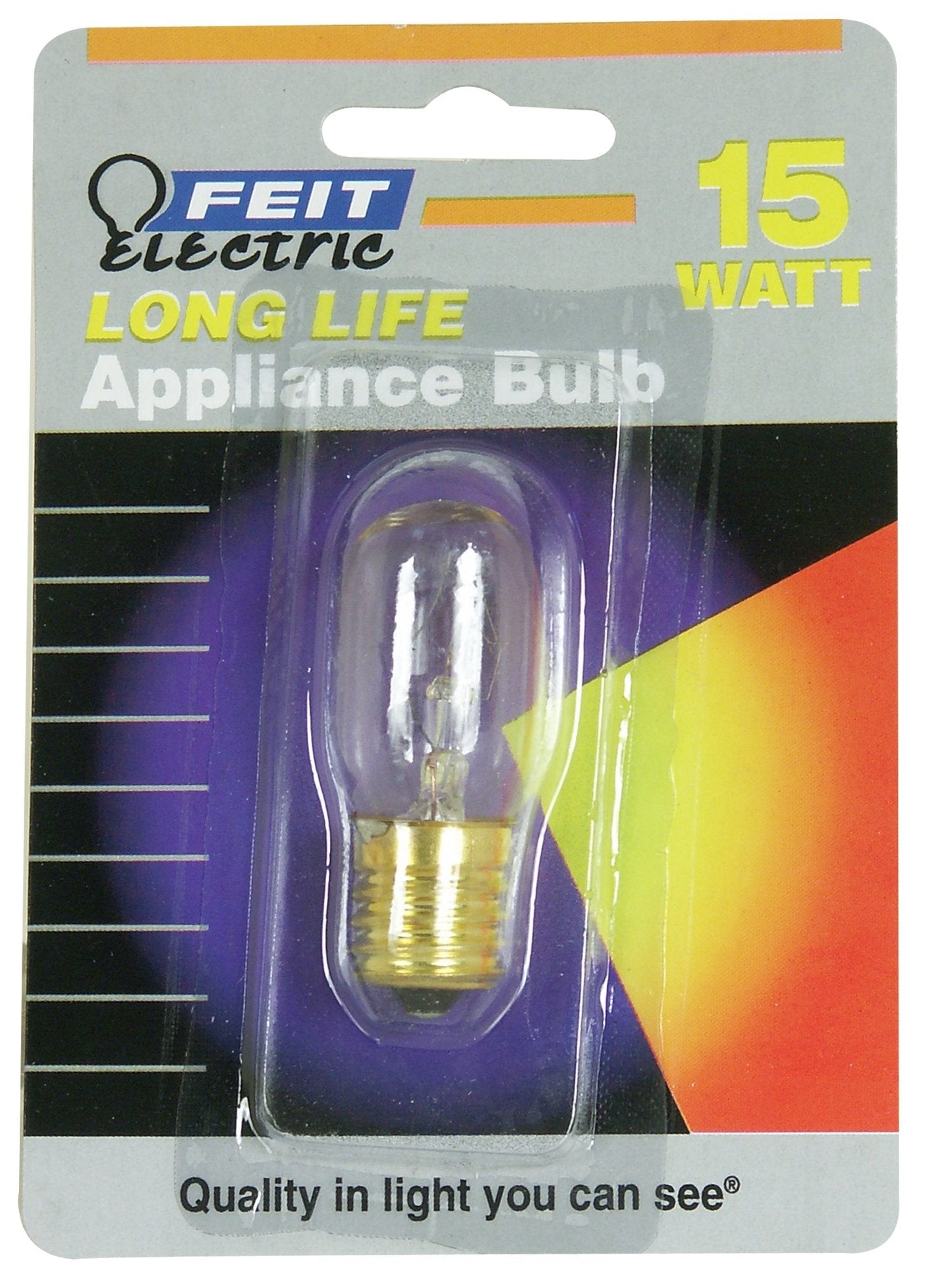Feit Electric 15-Watt Intermediate Base T7 Incandescent Bulb, 3000K Soft White, Glass, 2.1H X 0.8D, Model Bp15T