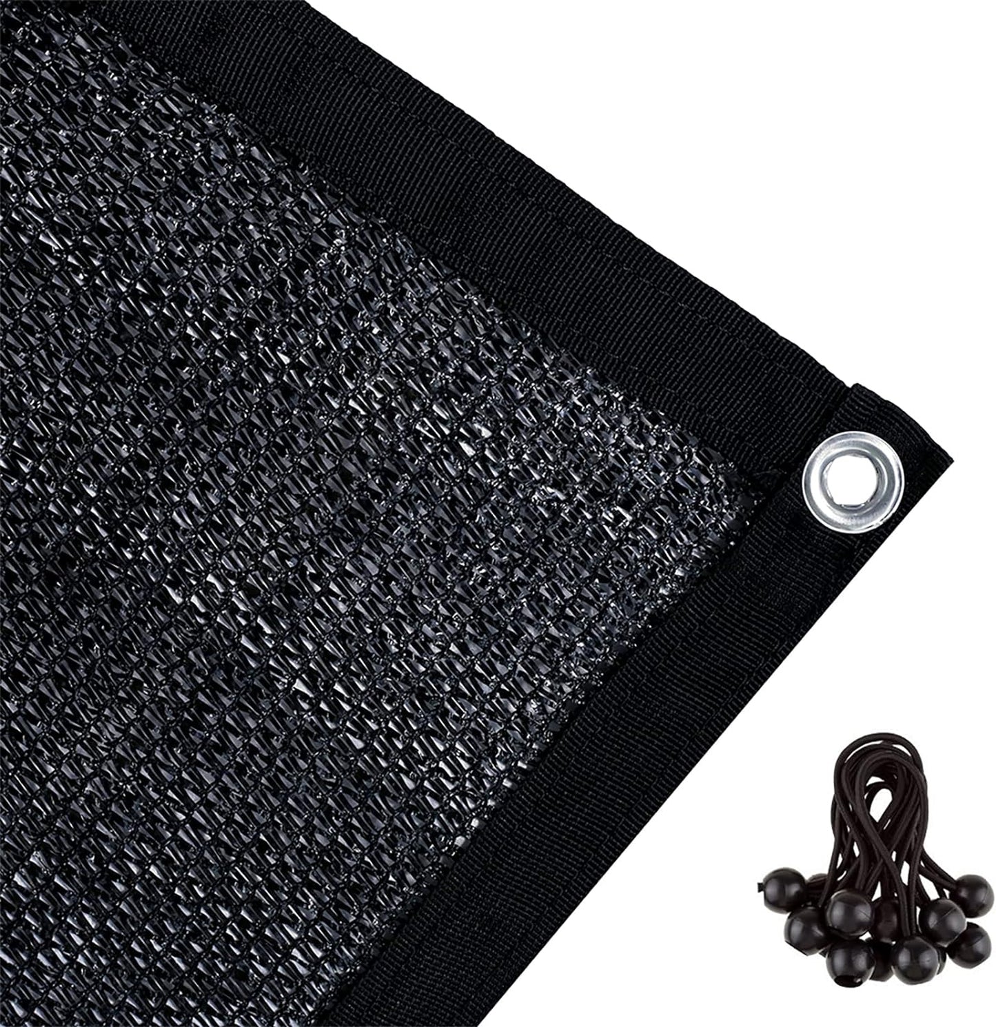 Agfabric 60% Shade Cloth 12X 16ft Sun Shade Fabric Greenhouse Shade Cloth Cover with Grommets Black