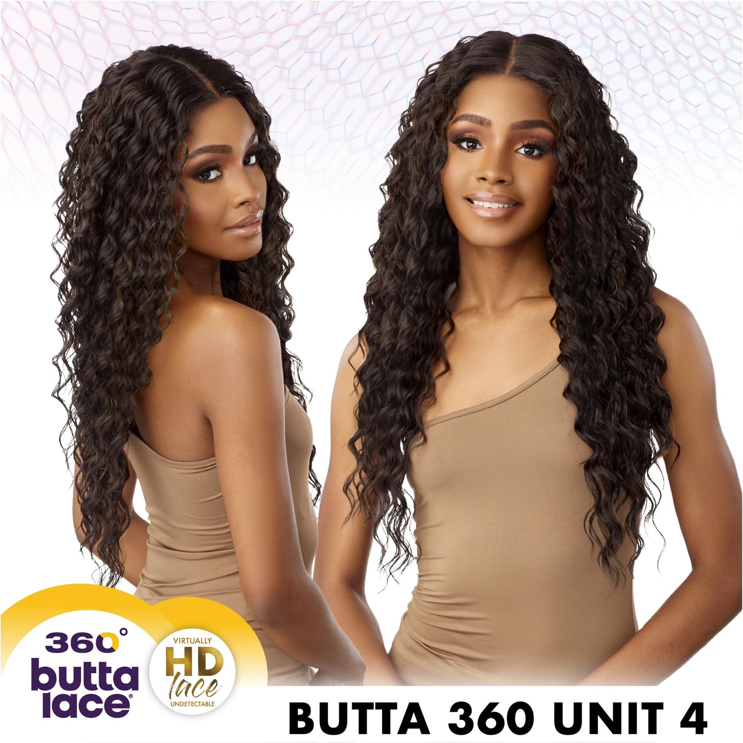 Sensationnel Butta 360 Lace Wigs - Unit 4 Wider Parting 360 Degree Lace Glueless Synthetic Preplucked Hairline (CH27)