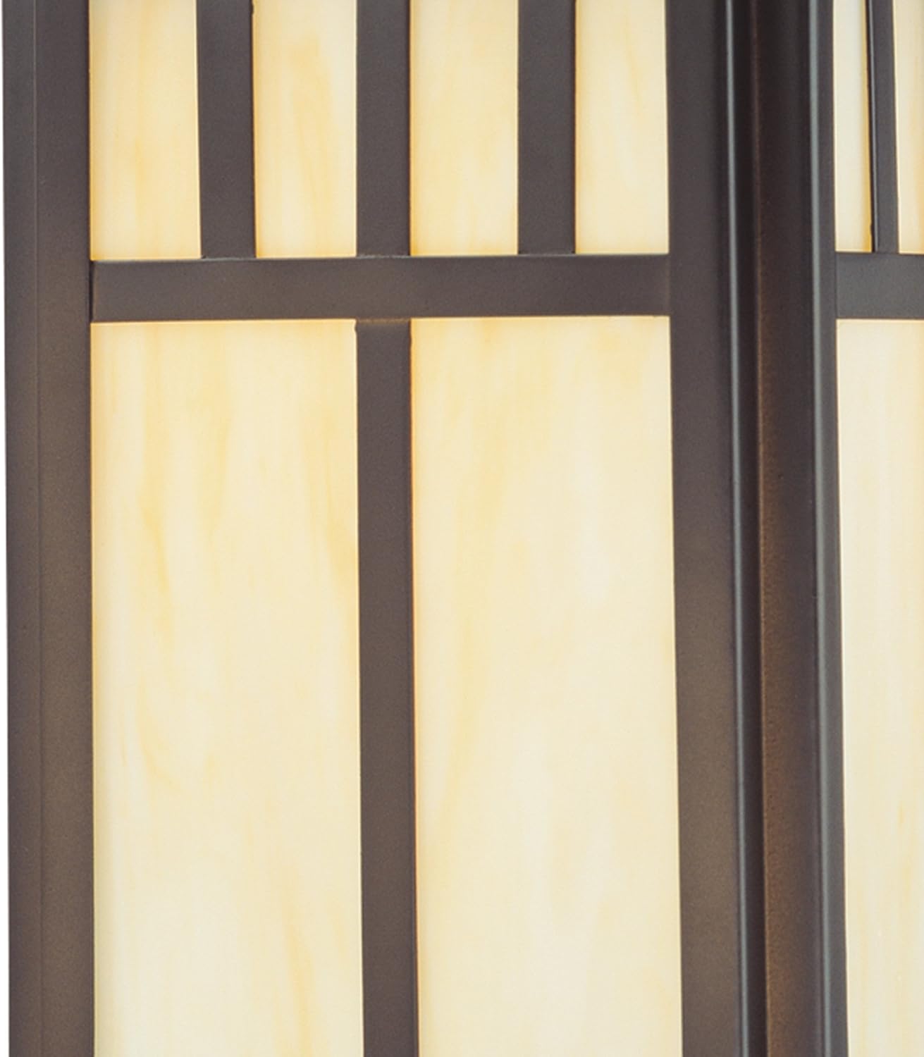 Westinghouse 6732800 Burnham One-Light Exterior Wall Lantern on Steel with Honey Art Glass, Oil Rubbed Bronze Finish, 1 Pack
