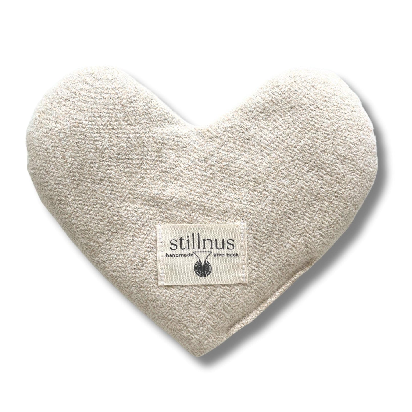 Stillnus Weighted Heart Eye Pillow with Organic Lavender & Flaxseed – Relaxation Gift for Women, Meditation Tool, Mindful Rest, Cooling Eye Mask, Wellness Self-Care Kit