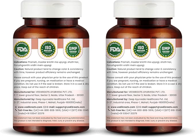 ProstoCalm | Ayurvedic Supplement for Prostate and Urinary Tract Health | 60 Veg Capsules (120, Pack of 2)