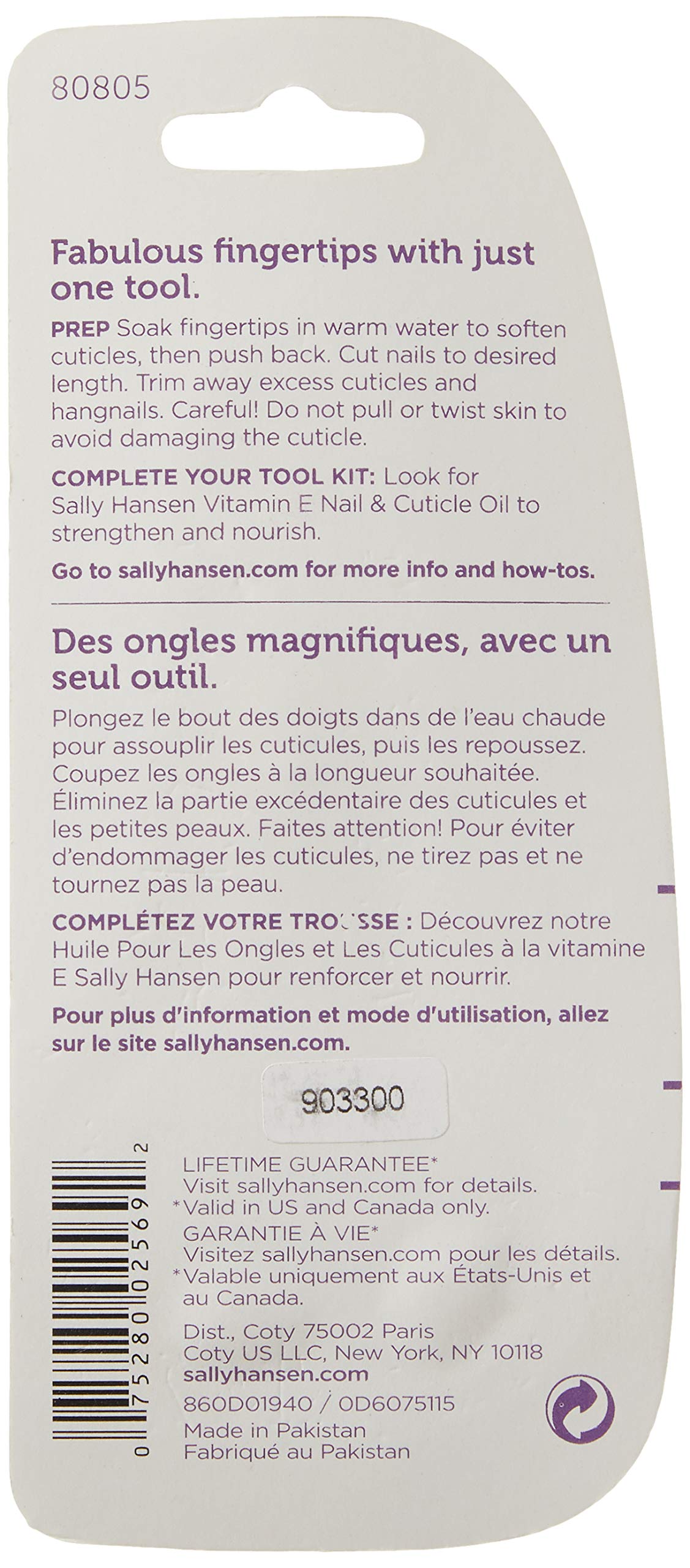 Sally Hansen Finest Fingernails Nail & Cuticle Scissors 1 ea