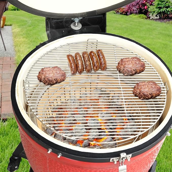 only fire Stainless Steel Charcoal Ash Basket Fits X-Large Big Green Egg Ceramic Grills, Charcoal Basket Big Green Egg Accessories