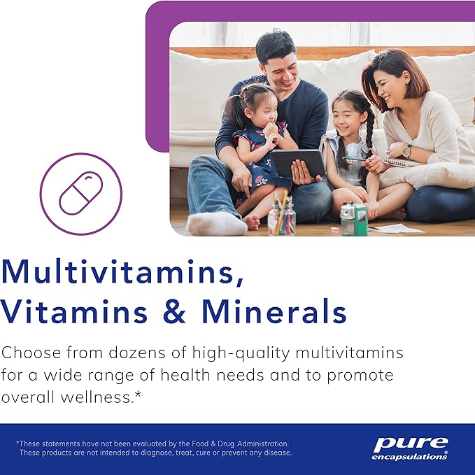 Pure Encapsulations Longevity Nutrients | Multivitamin/Mineral Complex to Support Healthy Aging, Brain Function, Eyes, Bones, and Vascular Health* | 240 Capsules