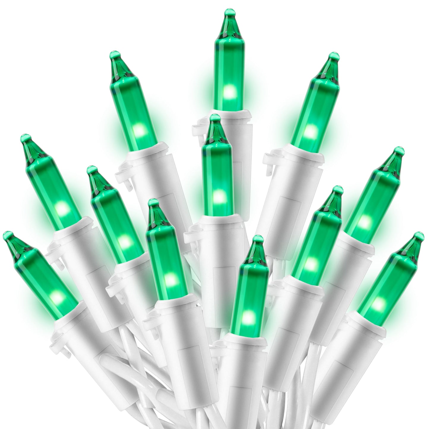 Joiedomi Christmas String Lights Indoor 100 Count Mini Green Light 21.4 Ft Lighting Decor For Patio Dorm Classroom Bedroom Holiday Wedding Party Garland Birthday Festival White Wire