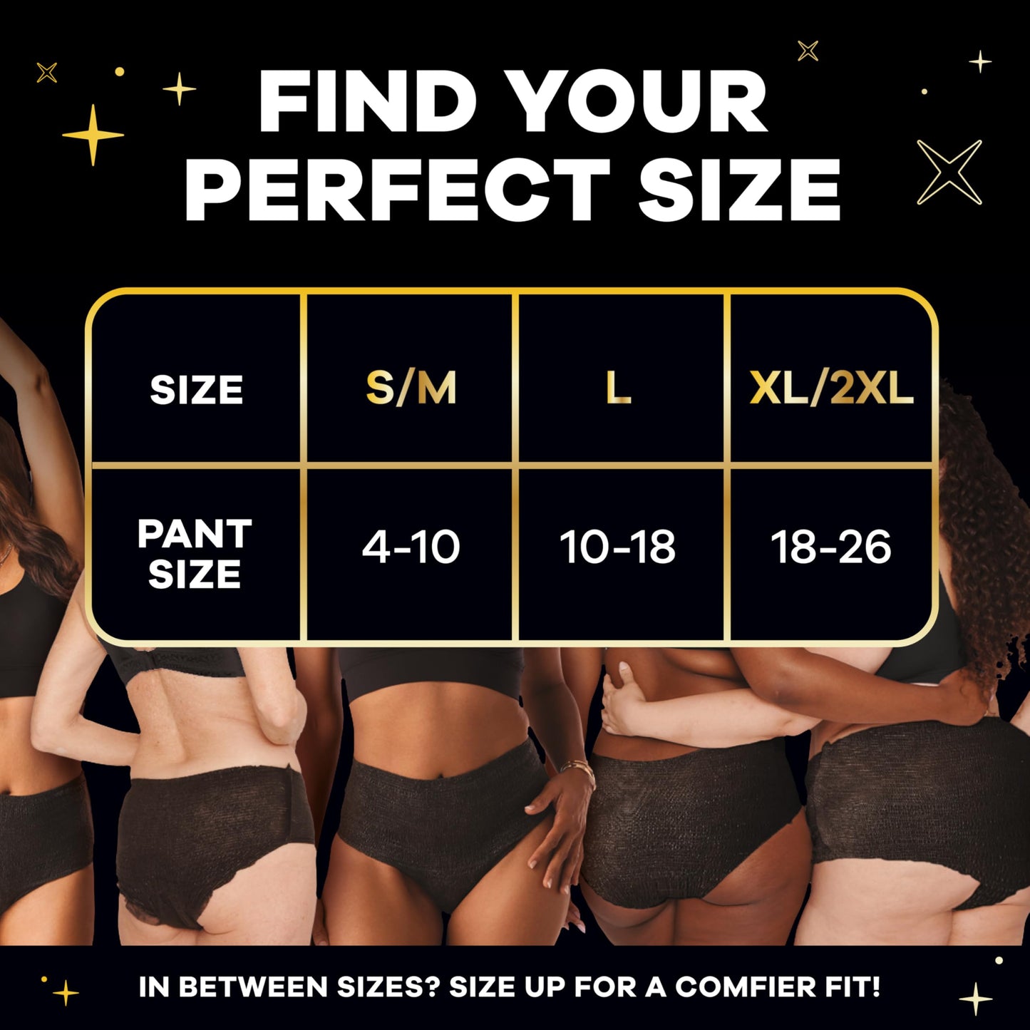 Always ZZZ Overnight Disposable Period Underwear for Women, Large, 360° Coverage for Worry-Free Nights, 14 Count (2 Packs of 7)