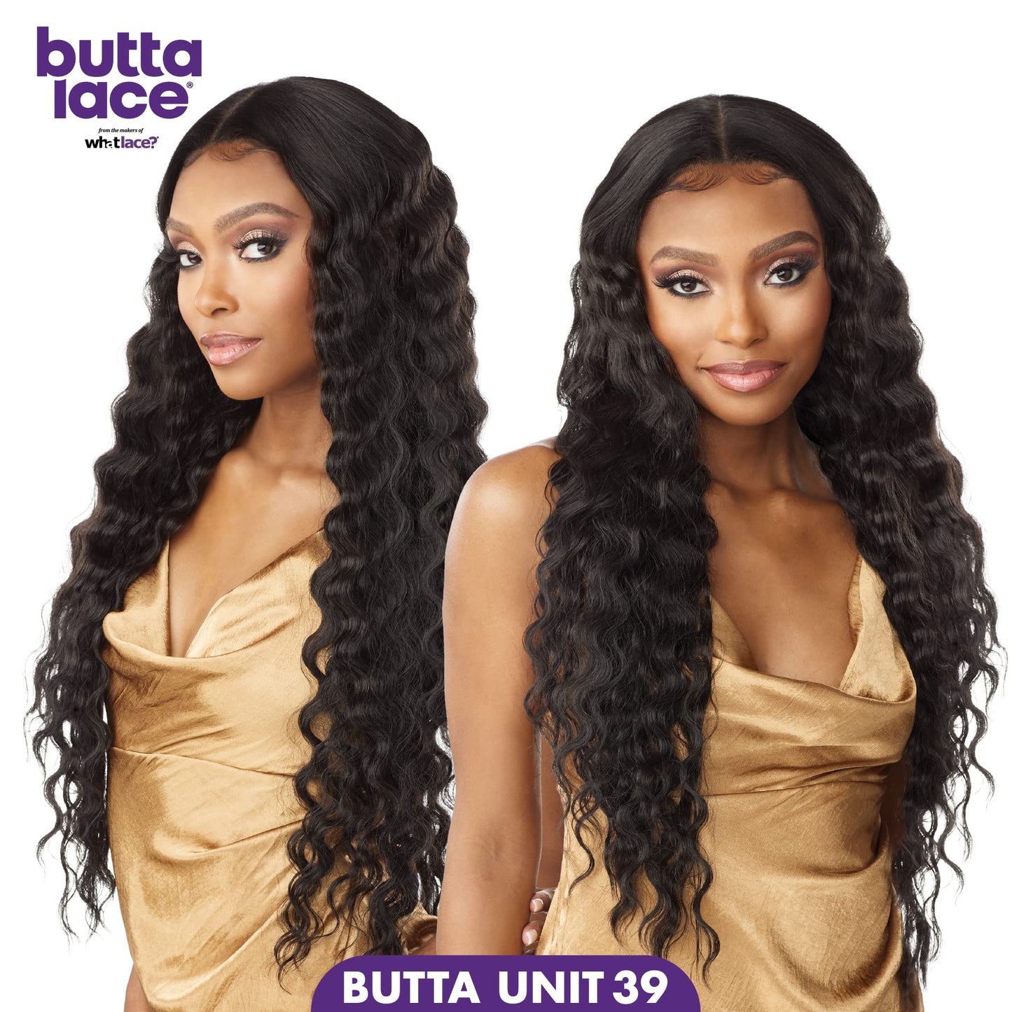 Sensationnel Butta Lace Wigs - Unit 39 Extra Wide 5 Inch Deep Parting Synthetic Preplucked Hairline Glueless Lacefront (2 DARKBR