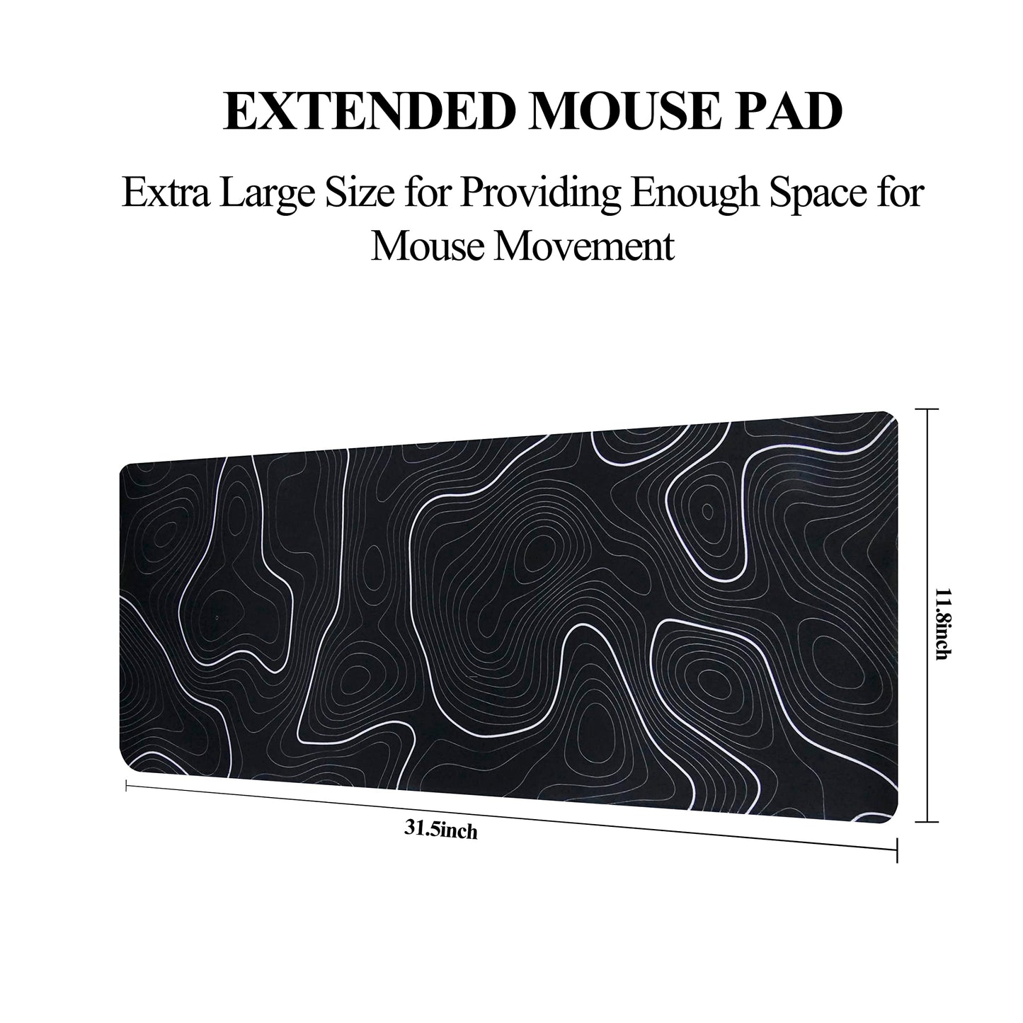 Viorichve Large Gaming Mouse Pad Extended Big XXL Mouse Pad Keyboard Laptop Computer Desk Mat with Non-Slip Base Stitched Edge for Home Office Gaming Work