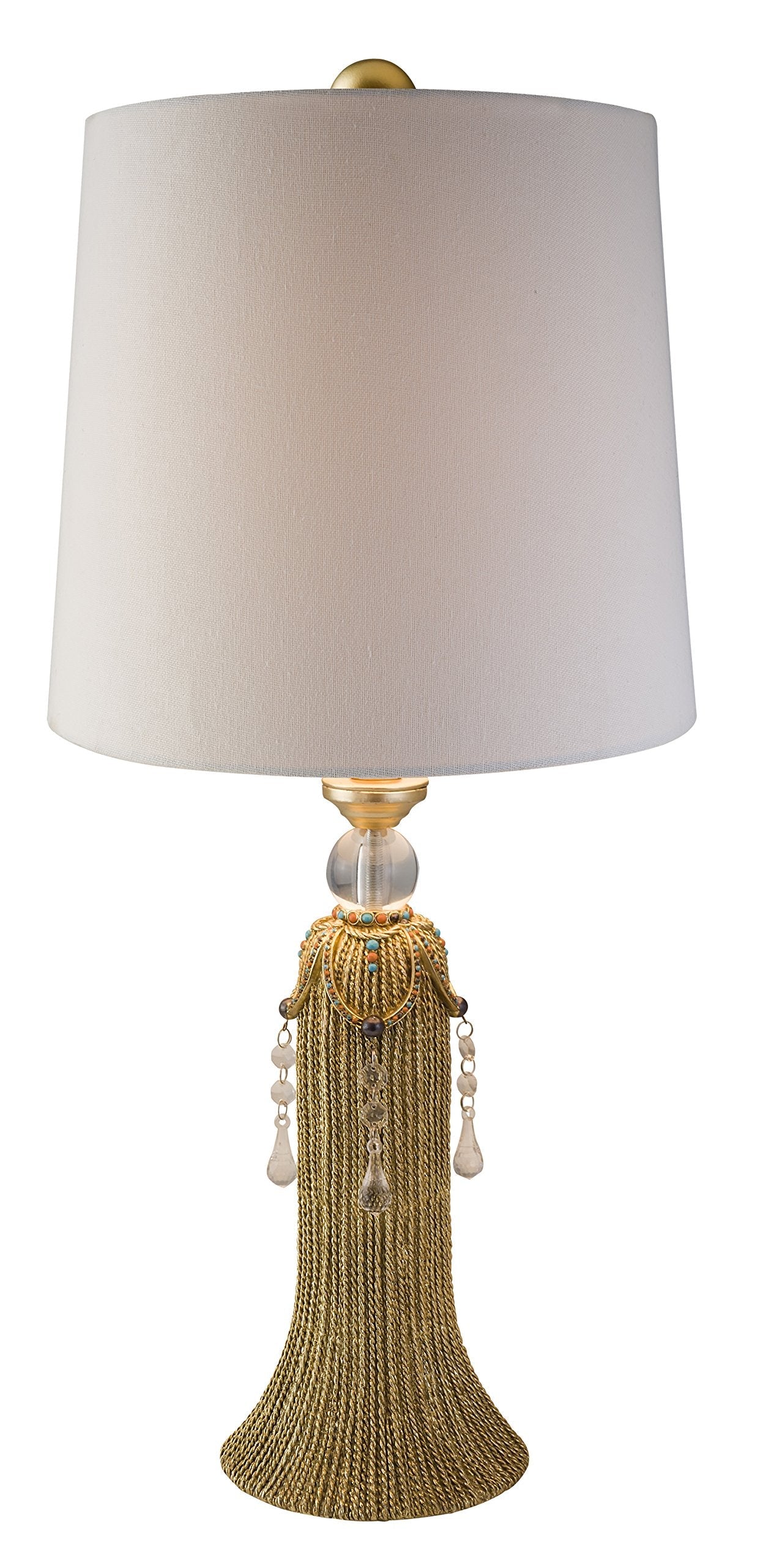 Ok Lighting Auric Twists Table Lamp - Gold Resin - Model Ok-4270T