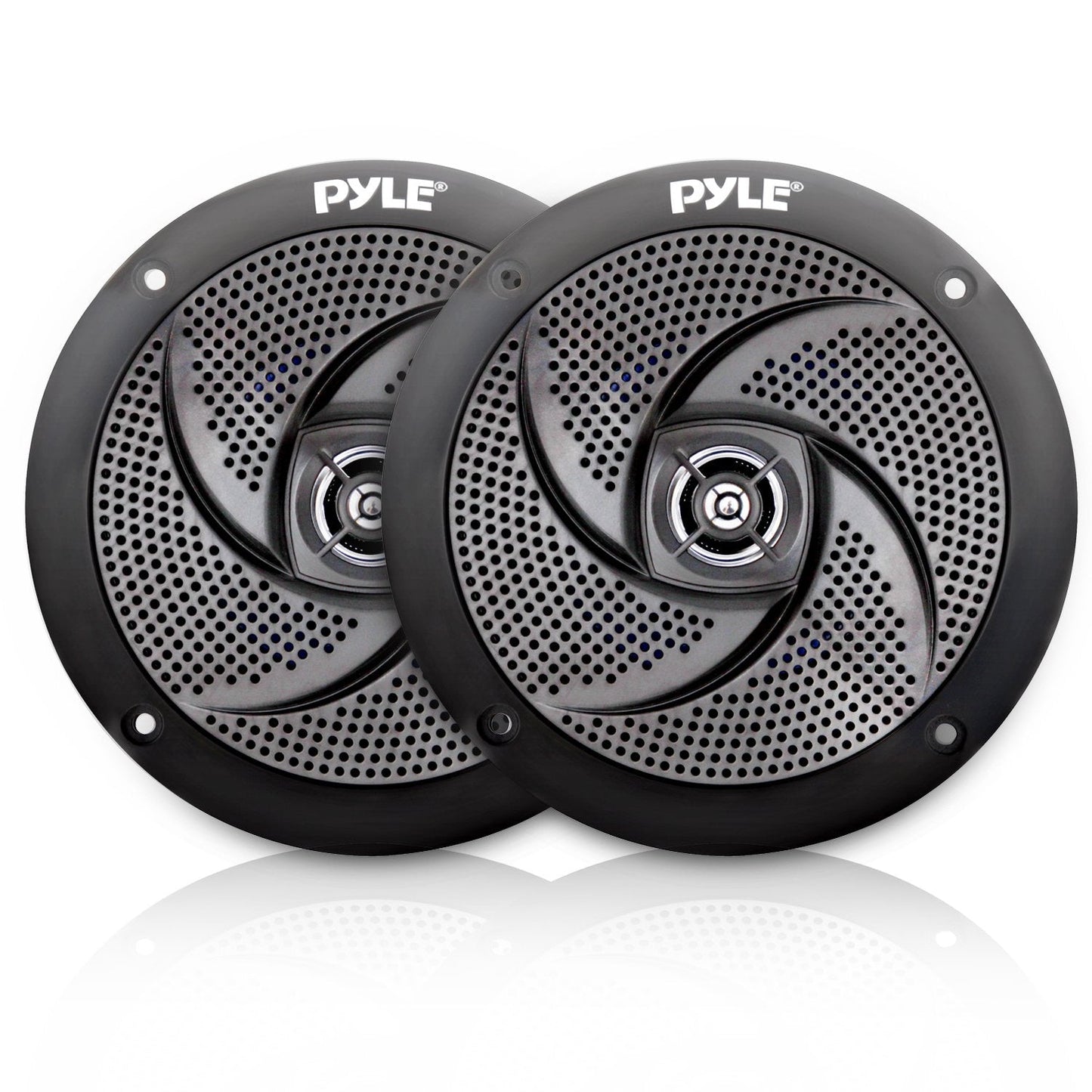 Serenelife Pyle Low-Profile Waterproof Marine Speakers - 100W 4 Inch 2 Way 1 Pair Slim Style Waterproof And Weather Resistant Ou