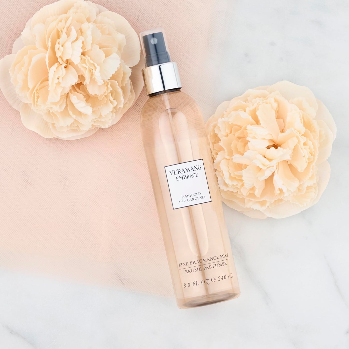Vera Wang Embrace Body Mist for Women Marigold and Gardenia Scent, 8 Ounce Body Mist Spray Dreamy Floral and Warm Fragrance (Pack of 2)