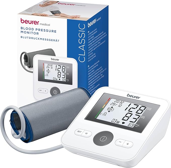 Beurer BM27 Upper Arm Blood Pressure Monitor for Home Use with Adjustable Cuff, Data Transfer to Apple Health and co., 120...