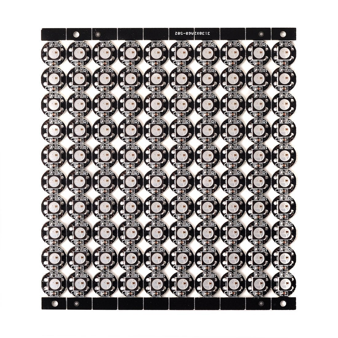 Btf-Lighting Ws2812B 100Pcs Rgb Led Pixel - Individually Addressable, Black Pcb, Dc5V, For Arduino