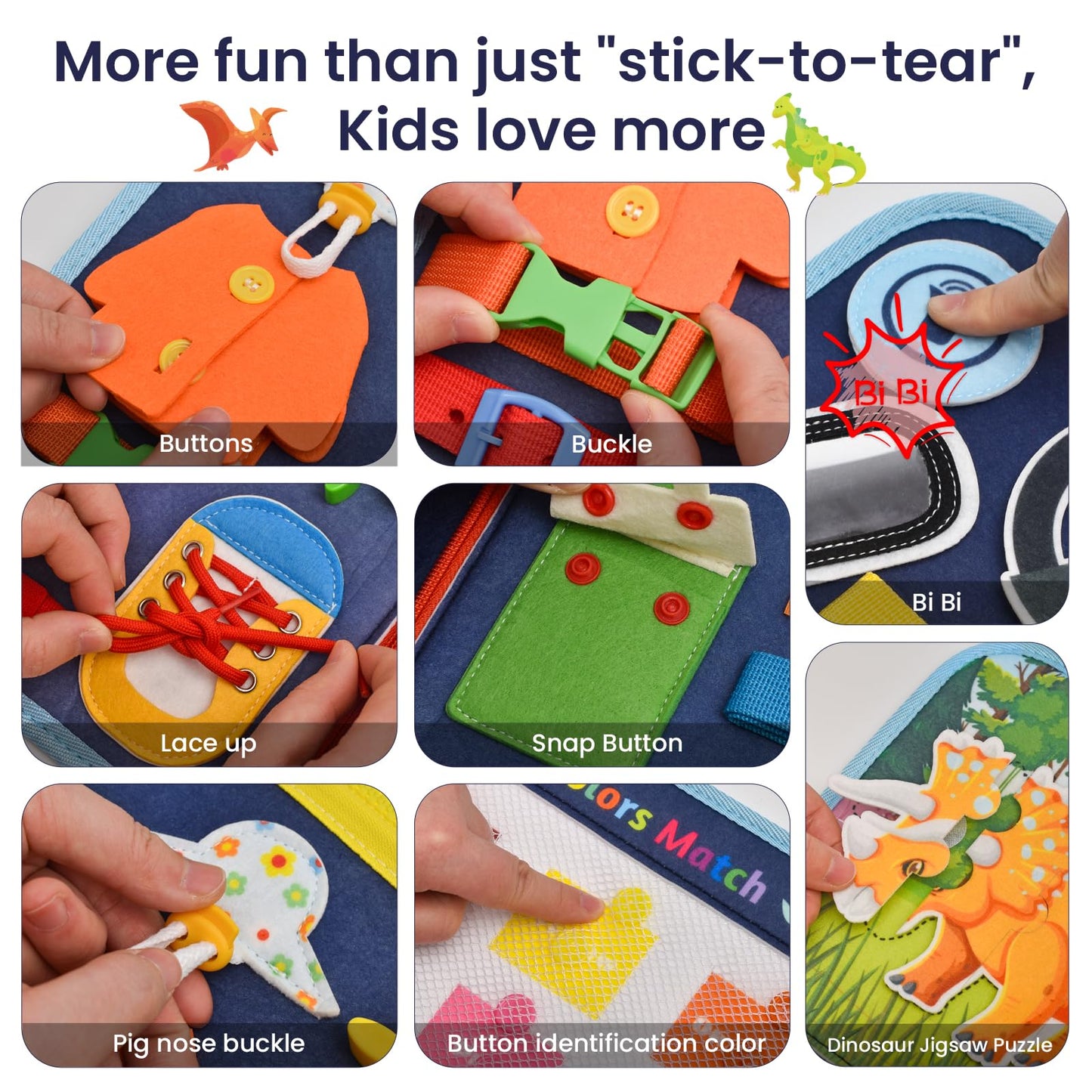 Ejanmilar Busy Book for Toddlers 1-3, Montessori Toys Busy Board for 1 2 3 4 Year Old Boy Girl Birthday Gift Educational Learning Quiet Activity Book Airplane Car Travel Toys for Tollders Kids 1-3