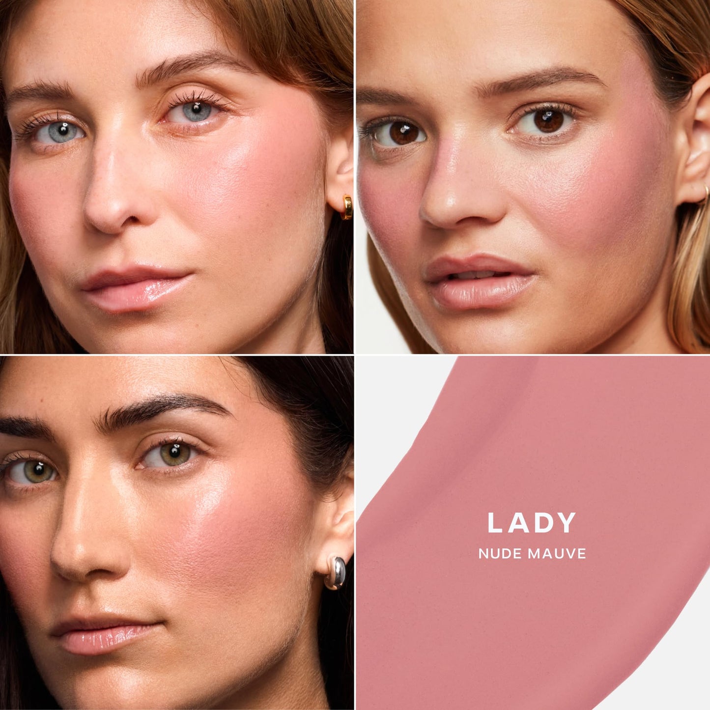 Saie Dew Liquid Blush for Cheeks - Hydrating Cream Blush Stick with a Blendable + Buildable Formula - Skincare Infused Dewy Chee