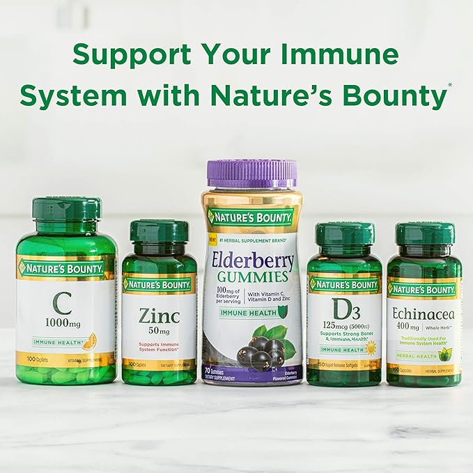 Vitamin D3 by Nature's Bounty, Vitamin Supplement, Supports Immune System and Bone Health, 50mcg, 2000IU,150 Count (Pack of 2)