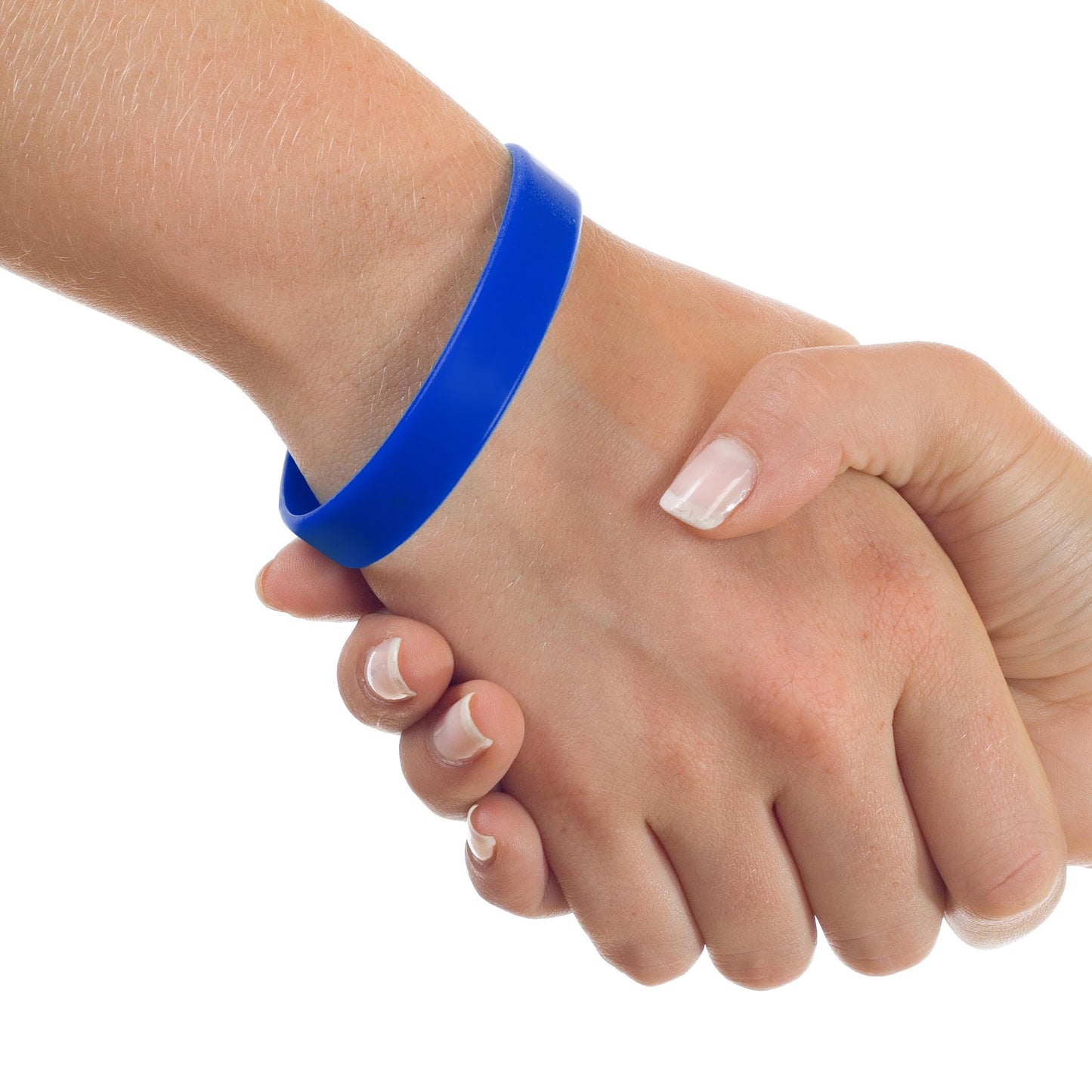Lesnala 24Pcs Royal blue color blank silicone bracelet Solid color rubber wristbands Stretch wristbands for events Men Women Tee