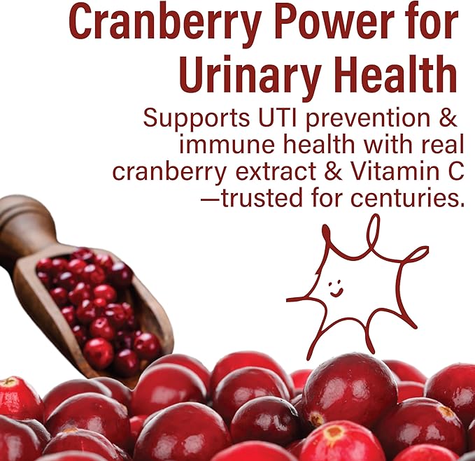 Plant Therapy Cranberry Extract Capsules with Vitamin C Manufactured in USA 4 Month Supply Supports Urinary Tract Health Supplements for Women Herbal 120 Vegetarian Capsule