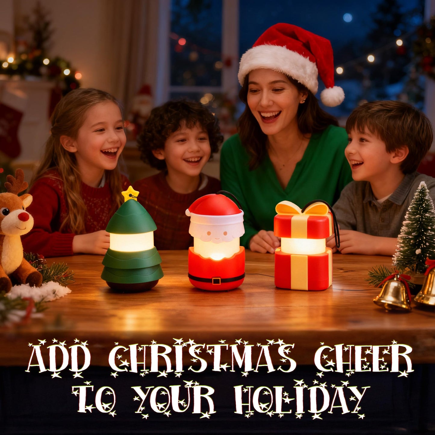 Christmas Gift Everbrite Santa Claus Lantern 3 Pack  5 Light Modes Holiday Decoration Presents For Women And Men  Aaa Batteries Contained Stocking Stuffers  Christmas Lights Indoor & Outdoor