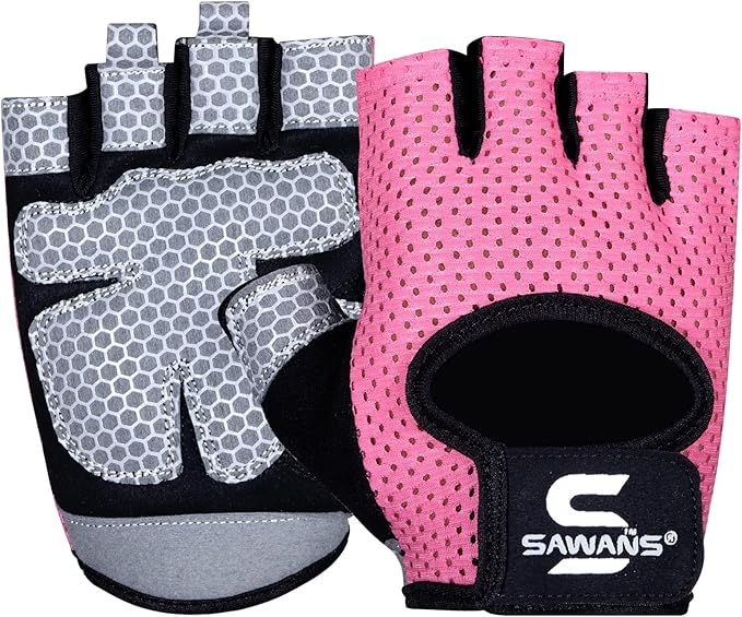 SAWANS Workout Gloves for Men and Women Weight Lifting Gloves Gym Fitness Exercise Cycling Pull ups Microfiber Lightweight...