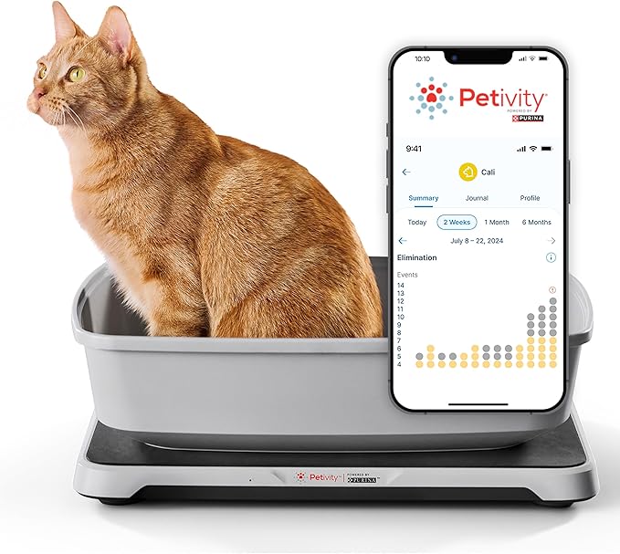 Purina Petivity Smart Litter Box Monitor Cat Weight Scale & Health Tracker - Monitor Litter Habits, Track Weight Accuratel...