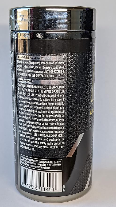 Cellucor P6 Ultimate GH Test Booster for Men, Growth Hormone Support Pills for Protein Synthesis & Fat Metabolism, 180 Capsules