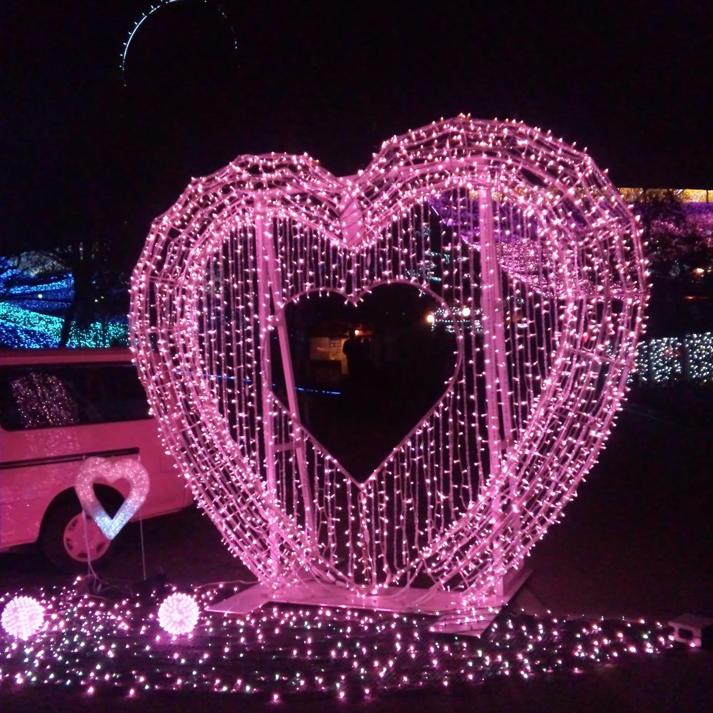 Illuminew Christmas Lights - 98Ft 300 Count Connectable Waterproof Led Fairy Lights Bulbs For Indoor Outdoor Christmas Tree Wedding ValentineS Day Decor (Pink  150 Count - 2 Pack)