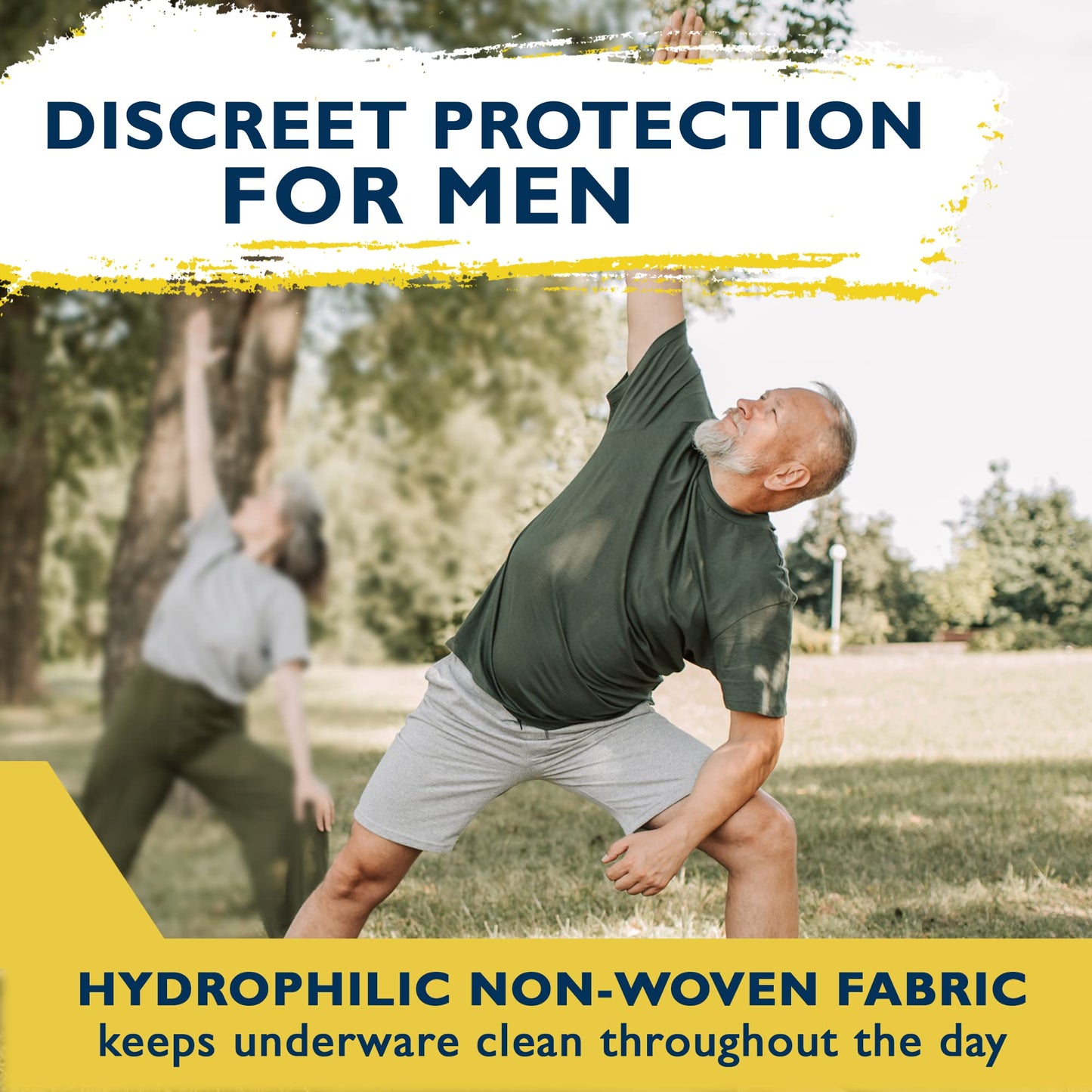 PROSTACOMFORT+ Hygienic Male Pad – 24 Pcs Incontinence Guards for Men Super Absorbent Urinary Drip Sleeves Prevents Leaks, Bad Odors & Stains – Oeko TEX Certified Bladder Control Pads for Men