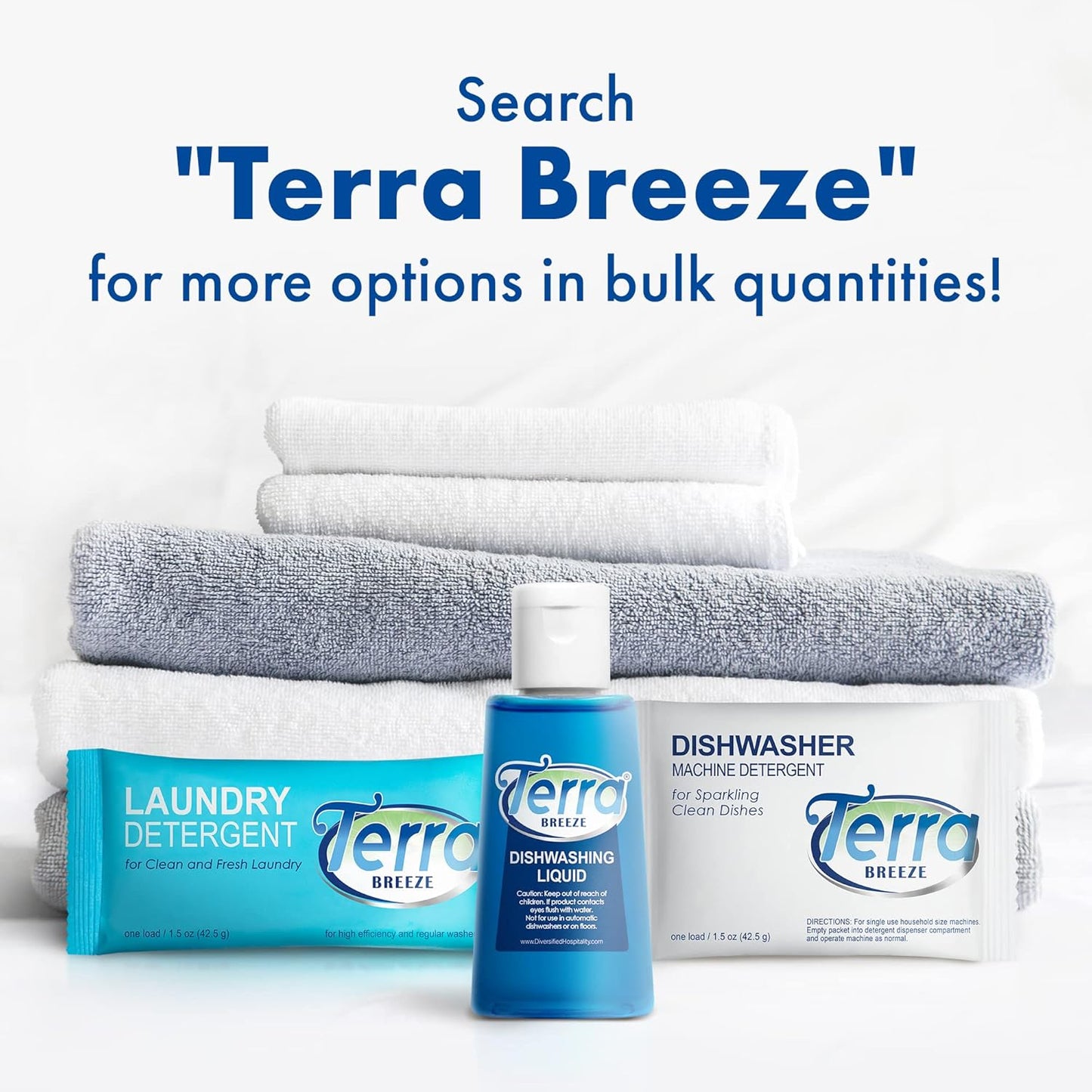 Terra Breeze Automatic Dishwasher Detergent Powder,1.5 oz. Individually Wrapped Packets (50 packs)