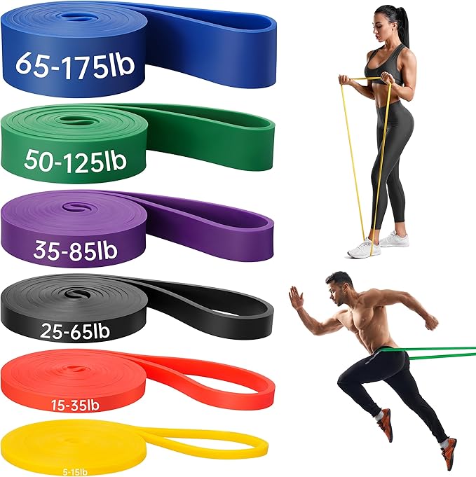 Resistance Bands for Working Out, Workout Bands, Training Bands Set, Pull Up Exercise Bands for Home Workouts, Full Body T...