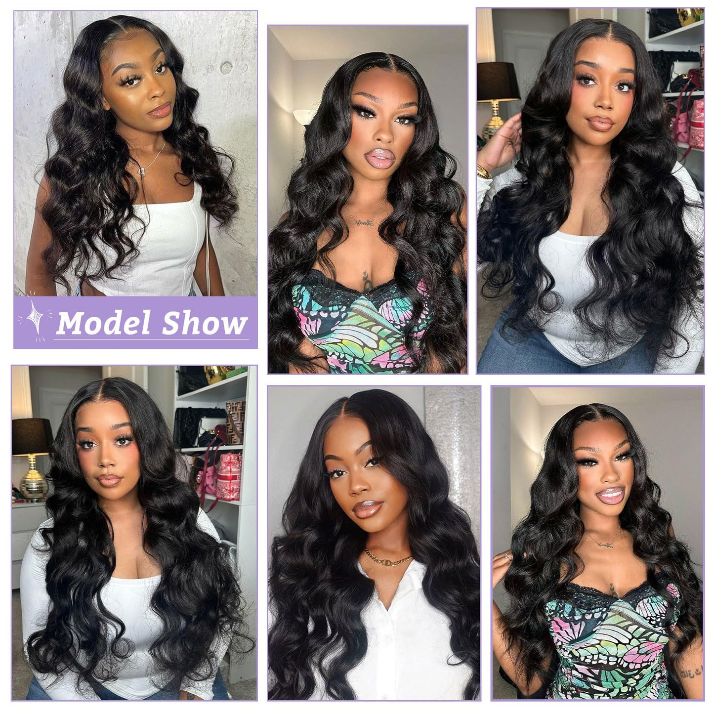 DSEKCAIN HD Frontal 13x6 Lace Frontal HD Lace Body Wave 20 Inch Transparent 13x6 Closure 100% Real Human Hair Ear to Ear Big Spa