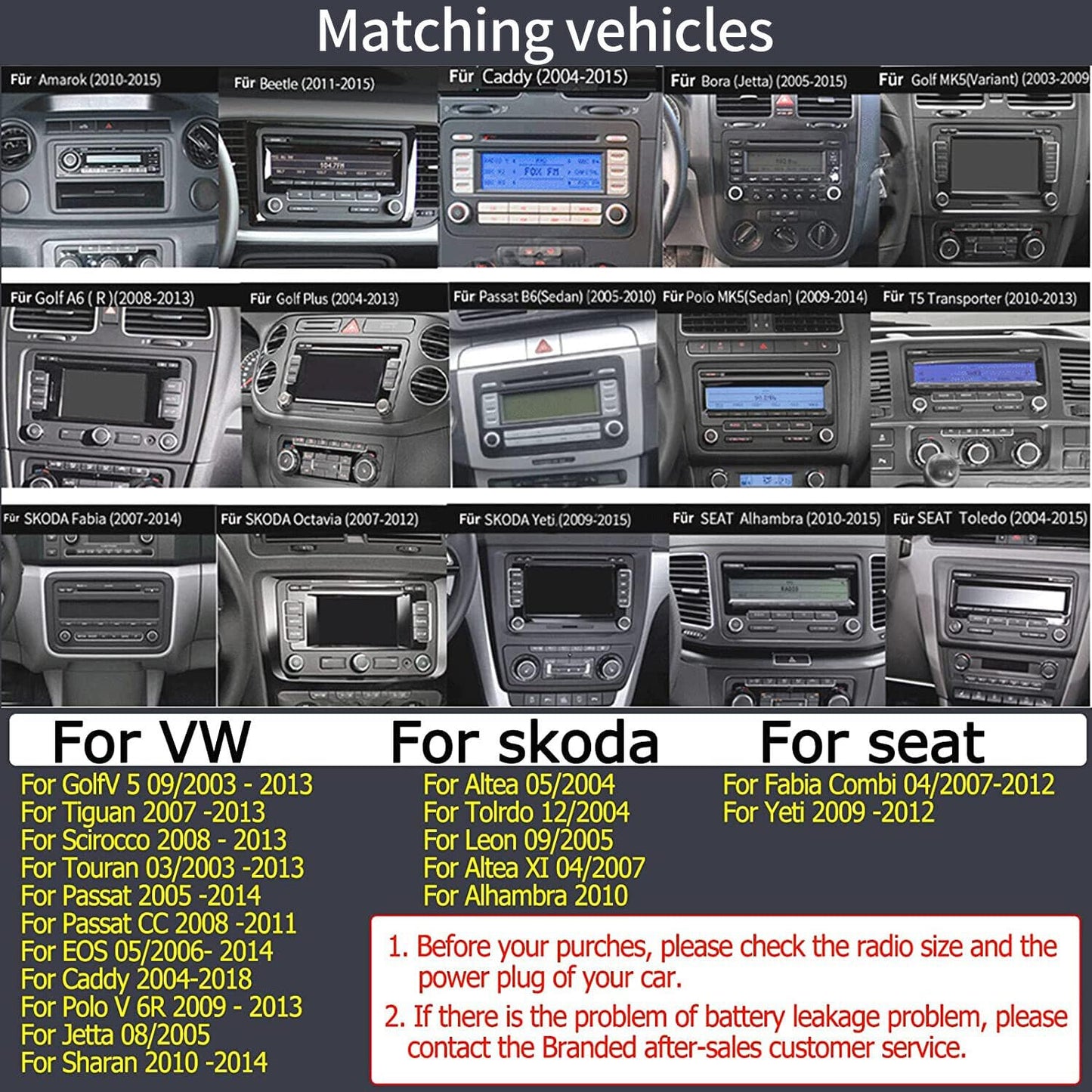 Scumaxcon 6.5 Car Stereo Rcd360 Proii Rcd330 Carplay Android Auto Bluetooth Usb Sd Rvc Fm For Vw Golf Mk5 Mk6 Passat Jetta Cc Eo