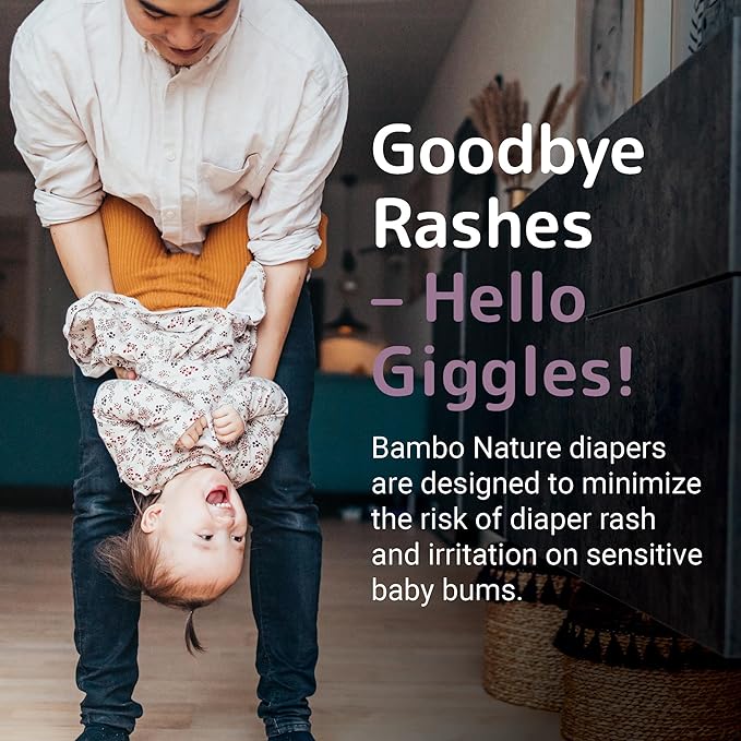 Bambo Nature Hypoallergenic Dream Baby Diapers, Premium Eco-Labeled Sustainable Diapers, Enhanced Leakage Protection, Totally Chlorine-free, Skin Friendly, and Super Absorbent - Size 5 (300 Count)
