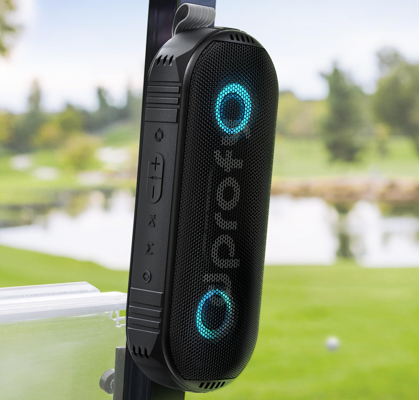 Dprofy New Play 2 Rounds, Magnetic Bluetooth Golf Speaker, Stereo Sound Portable Pro Wireless Waterproof Speaker With Rich Bass,