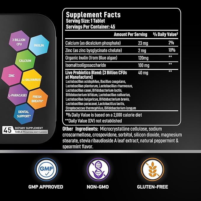 Fertility Supplements for Men and Dental Probiotics in Tins Male Bundle