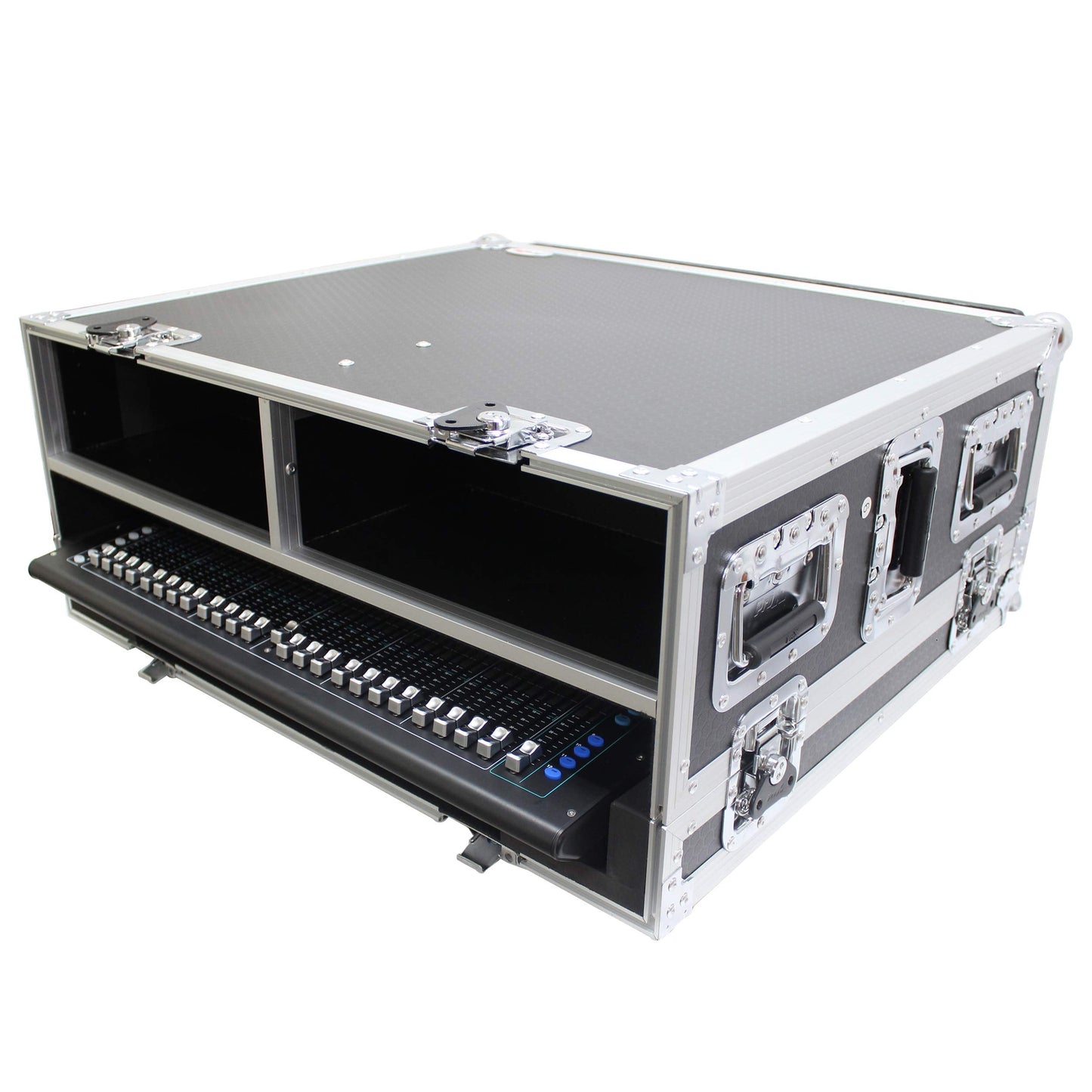 Prox Xs-Ahsq7Dhw Ata Digital Audio Mixer Flight Case For Allen & Heath Sq7 Console With Doghouse Compartment And Caster Wheels