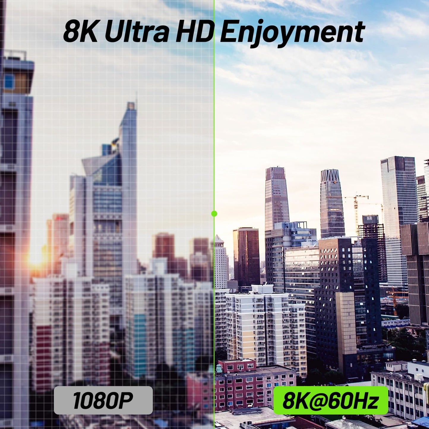 KVM Switch 3 Monitors 3 Computers 8K@60Hz 4K@144Hz, ANGEET HDMI and Displayport Triple Monitor KVM Switch, 3 Monitors KVM with 4 USB 3.0 Ports for USB Devices, Wired Remote and Power Adapter Included