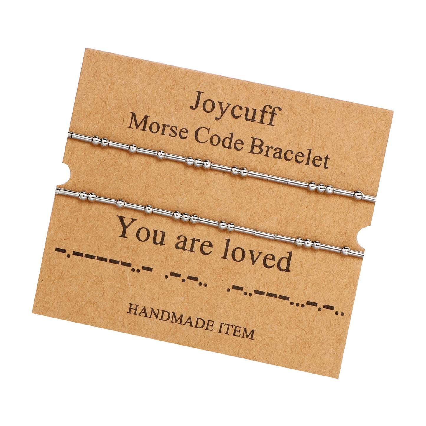 JoycuFF Morse Code Bracelets for Women You are Loved Thoughtful Couple Gifts for Boyfriend and Girlfriend Birthday Valentine 's