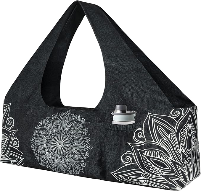 Yoga Mat Bag - Large Yoga Bag with Yoga Mat Strap, Zipper and Pockets - Yoga Bags and Carriers Fits All Your Stuff - Perso...