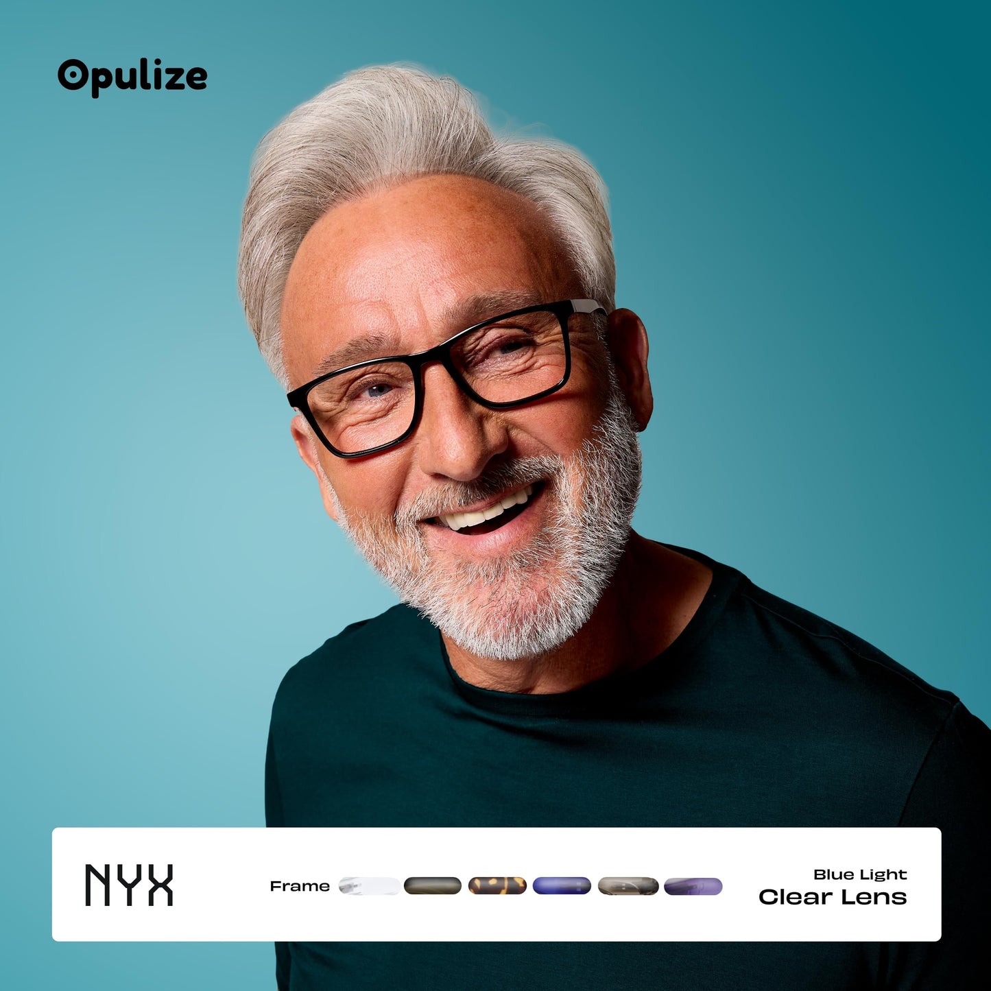 Opulize Nyx Blue Light Blocking Glasses For Women Men, Rectangular Frame With Uv & Eyestrain Protection, Anti-Glare Computer Gam